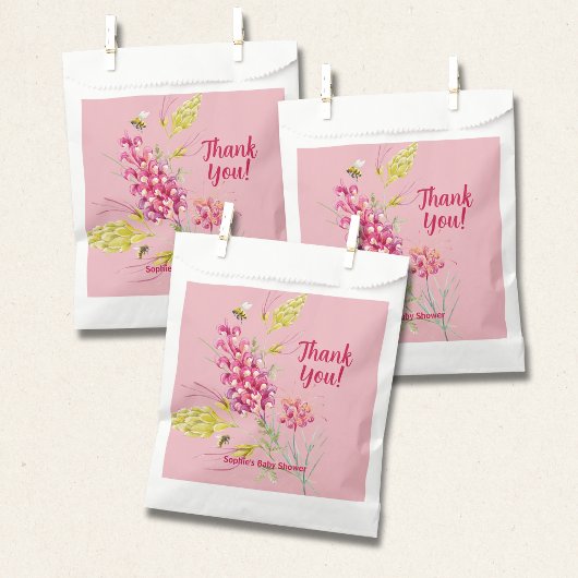 Hot Pink And Bumble Bee A Sweet Little Bee フェイバーバッグ