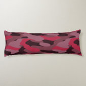 Hot pink and Burgundy Camo ボディピロー (裏面)