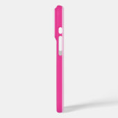 Hot Pink and Pink Monogrammed Stripes Case-Mate iPhoneケース (裏面 / 左)