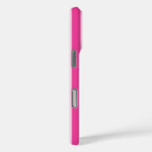 Hot Pink and Pink Monogrammed Stripes Case-Mate iPhoneケース (裏面 / 右)