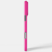 Hot Pink and Pink Monogrammed Stripes Case-Mate iPhoneケース (裏面 / 右)