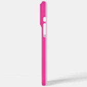 Hot Pink and Pink Monogrammed Stripes Case-Mate iPhoneケース (裏面 / 左)