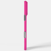 Hot Pink and White Monogrammed Stripes  Case-Mate iPhoneケース (裏面 / 右)