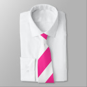 Hot Pink and White Stripes ネクタイ (タイ)