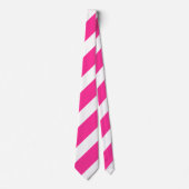 Hot Pink and White Stripes ネクタイ (正面)
