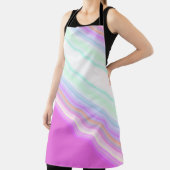 Hot Pink and White Strips エプロン (インサイチュ)