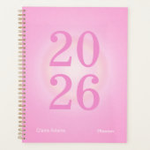 Hot Pink Aura Big Year Planner プランナー手帳 (正面)