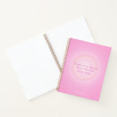 Hot Pink Aura Message Notebook ノートブック (内部)