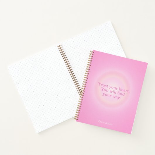 Hot Pink Aura Message Notebook ノートブック (内部)