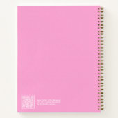 Hot Pink Aura Message Notebook ノートブック (裏面)