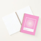 Hot Pink Aura Swatch Angel Number ノートブック (内部)