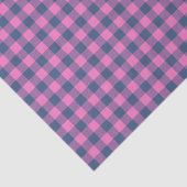 Hot Pink Blue Purple Gingham Pattern Geometric  薄葉紙 (詳細)