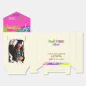 Hot Pink Bright Future Ahead  4"w x 2"l x 5"h フェイバーボックス (見開き)