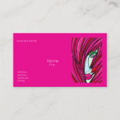 Hot Pink Business Cards 名刺 (正面)