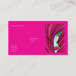 Hot Pink Business Cards 名刺
