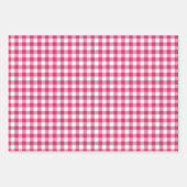 Hot Pink Caps Diplomas Mixed Graduation Patterns ラッピングペーパーシート (正面3)