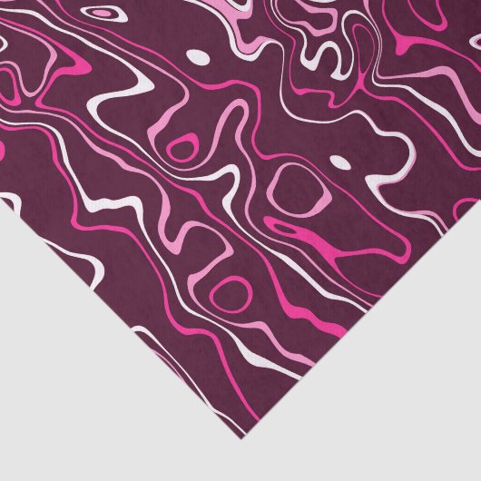 Hot pink damascus abstract swirls cool pattern 薄葉紙 (詳細)
