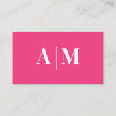 Hot Pink Elegant Professional 名刺 (裏面)
