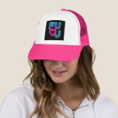 Hot Pink FULU Trucker Hat キャップ (インサイチュ)