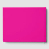 Hot Pink Gingham Bow Graduation Party ゲストブック (裏面)