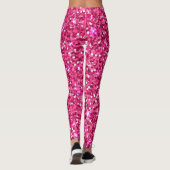 Hot Pink Glitter Leggings レギンス (裏面)