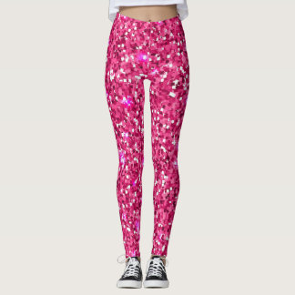 Hot Pink Glitter Leggings レギンス