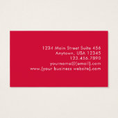 Hot Pink Gold Coral Boho Modern Botanical (裏面)