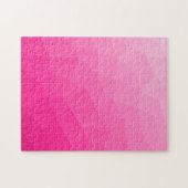 Hot pink gradient geometric mesh pattern ジグソーパズル (横)