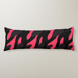 Hot pink, gray and black Camo abstract ボディピロー