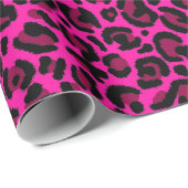 Hot Pink Leopard Print  ラッピングペーパー (ロールコーナー)