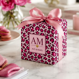 Hot Pink Leopard Print Blush Glam Animal Print フェイバーボックス