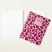 Hot Pink Leopard Print Blush Glam Animal Print プランナー手帳 (ディスプレー)