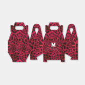 Hot Pink Leopard Print Faux フェイバーボックス (折り畳みなし)