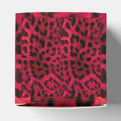 Hot Pink Leopard Print Faux  フェイバーボックス (上部)