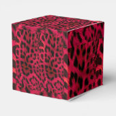 Hot Pink Leopard Print Faux  フェイバーボックス (裏面サイド)
