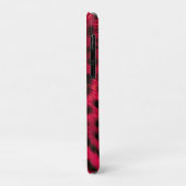 Hot Pink Leopard Print Faux  Case-Mate iPhoneケース (裏面/左)