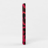 Hot Pink Leopard Print Faux  Case-Mate iPhoneケース (裏面/右)