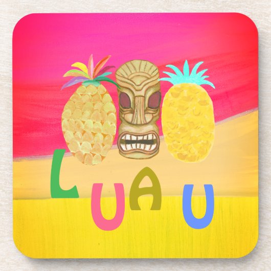 Hot Pink Luau コースター (正面)