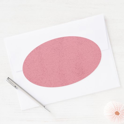 Hot Pink Mess 楕円形シール (封筒)