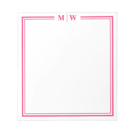 Hot Pink Monogram ノートパッド