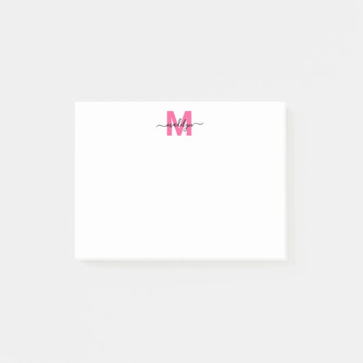 Hot Pink Monogram ポストイット (正面)
