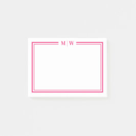 Hot Pink Monogram ポストイット