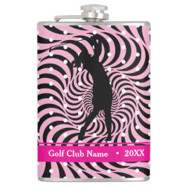 Hot Pink Opti-Dot "Birdie Juice" Bottle Flask フラスク