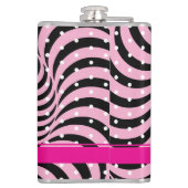Hot Pink Opti-Dot "Birdie Juice" Bottle Flask フラスク (裏面)