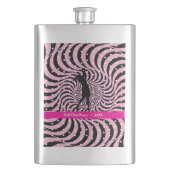 Hot Pink Opti-Dot "Birdie Juice" Bottle Flask フラスク (正面)