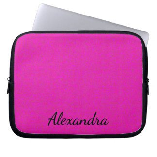 Hot Pink Personalized  Laptop Sleeve ラップトップスリーブ