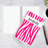 Hot Pink Wavy Animal Print Tote Sketch ノートブック