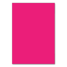 Hot Pink Wedding | Bold Solid Color Invite テーブルナンバー