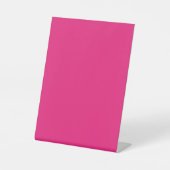 Hot Pink Wedding | Bold Solid Color Invite 台座サイン (正面)