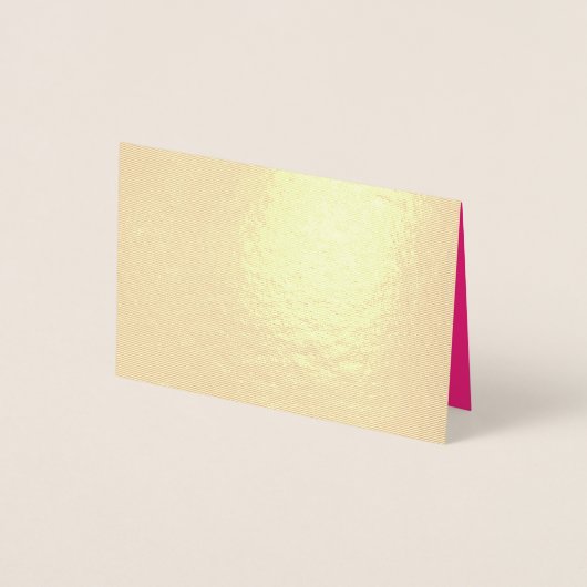 Hot Pink Wedding | Bold Solid Color Invite 箔カード (正面)